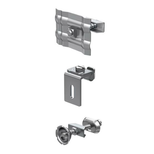 Adjustable brackets with clamp mounting for cast and steel radiators