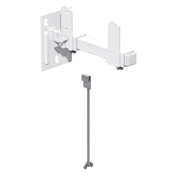 Wall brackets for convectors coated in white