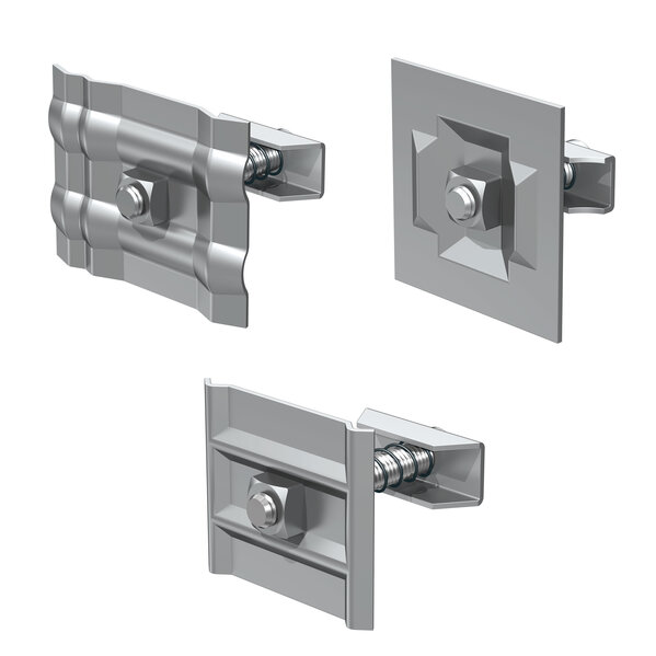 Clamp mounting for steel radiators