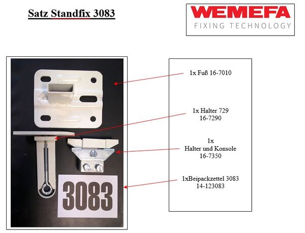 Satz Standfix 3083